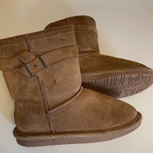 Bearpaw Val Wool-Lined Suede Boots - Youth Size 1